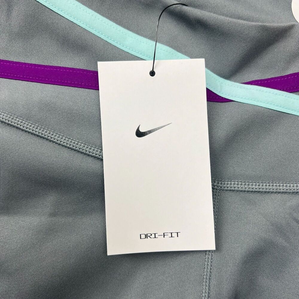 NWT Nike Womens Dri-fit One Mid-Rise 7/8 Taped Leggings Sz S Workout Training - Picture 8 of 11